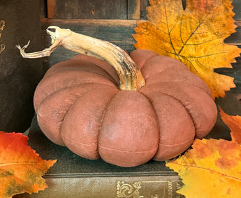 PPP-47A Painted Fabric Pumpkin - Dark Orange