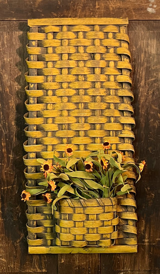 BG-B685 Mustard Flat Wall Basket