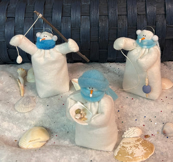 FA-906 Med Fabric Beach Snowfolk