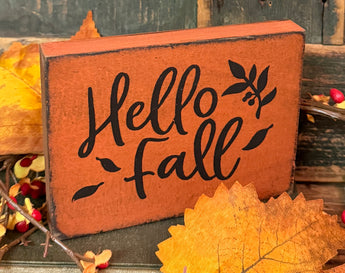 HAV-33 'Hello Fall' Wood Plaque