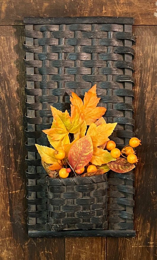 BG-B686 Black Flat Wall Basket