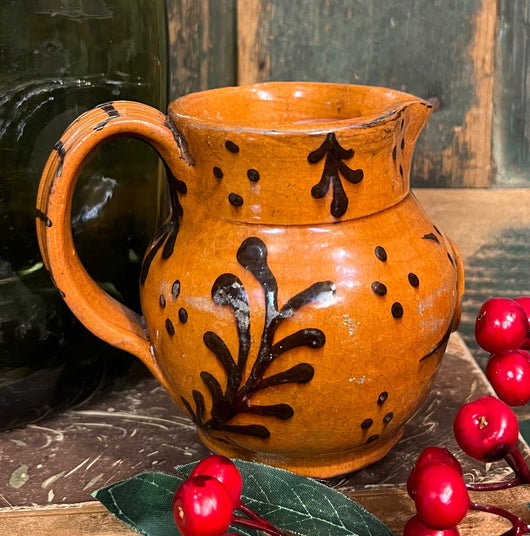 GMS-1482 Shooner Redware Small Pitcher with Eagle Seal