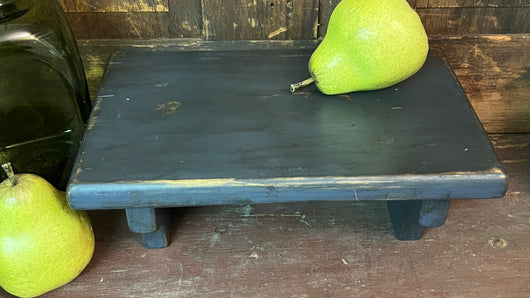 WD-50 Rectangle Wood Riser - Aged Blue