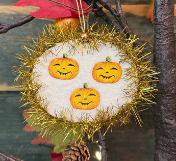 ERX-2674B Vintage Jack-O's Cotton Batting Ornament