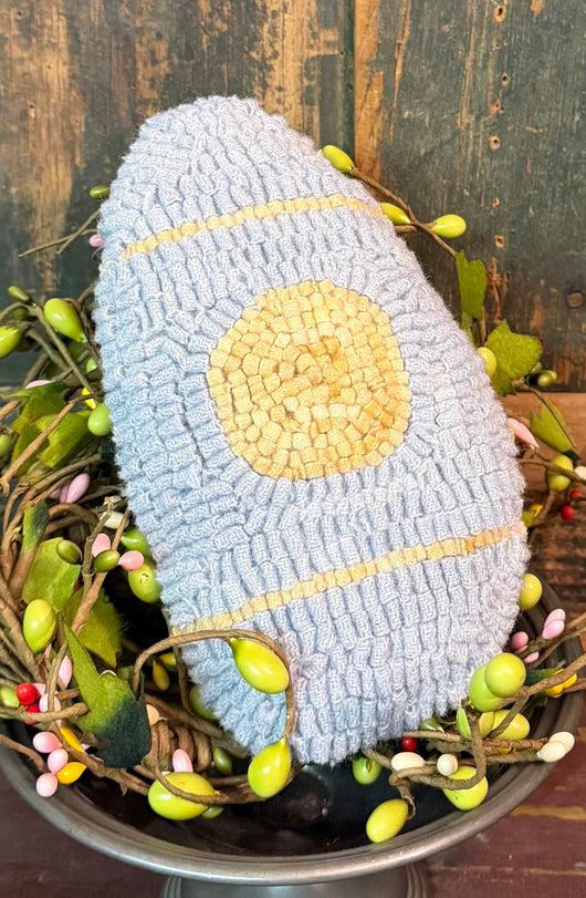 DD-94A Hand-hooked Easter Egg - Blue