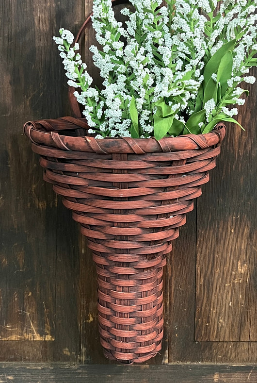 BG-B538 Red Posey Wall Basket