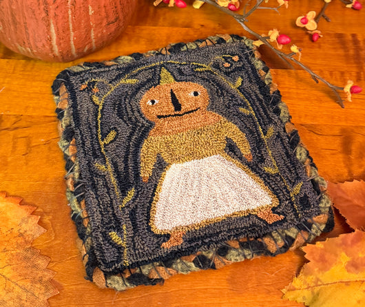PB-PN113 Punch Needle Pumpkin Girl Square