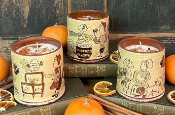 CD-OCC16 Sgraffito Soy Candle - Orange & Clove