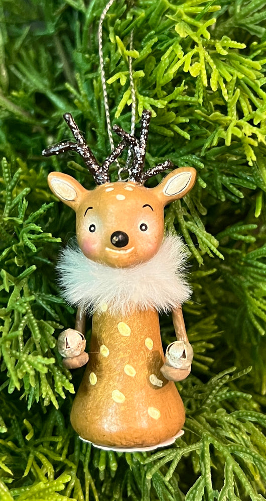 BLD-14 Reindeer with Bells Ornament