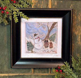 HH-102 Snowman Framed Print by Kolene Spicher