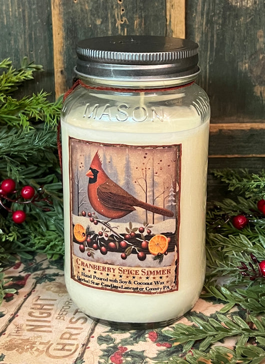 HSC-HC-CA Cardinal Jar Candle - Cranberry Spice