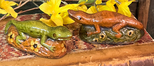 GMS-F85 Shooner Redware Gecko Figurine