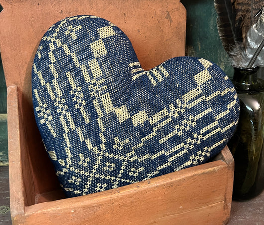 NV-1027 Blue Coverlet Heart