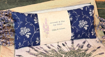 PB-672D Lavender filled Fabric Eye Pillow - Navy