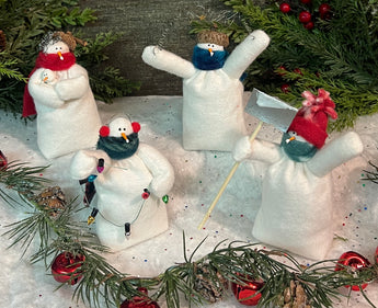 FA-1010 Med Fabric Snowfolk