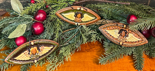 GMS-T146 Shooner Redware Angel Ornaments