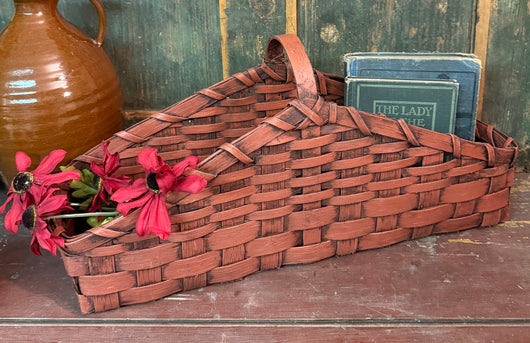 BG-B722R Harvest Handled Basket - Red