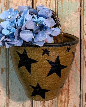 CC-2495 Pottery Wall Pocket - Stars