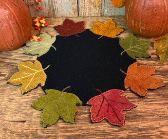 PB-697 Wool Leaves Mat