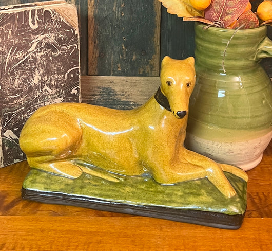 GMS-1677 Shooner Redware Greyhound - Yellow