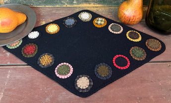 DD-287A Wool Diamond Penny Mat