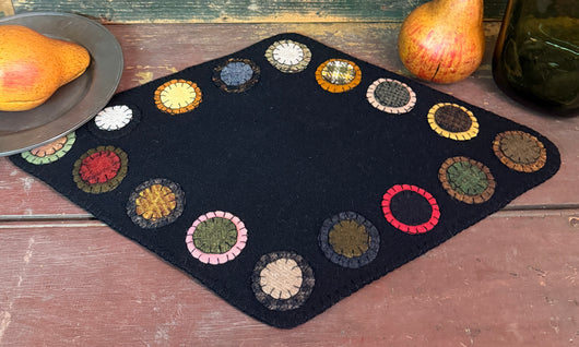 DD-287A Wool Diamond Penny Mat