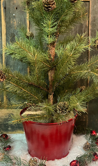 NET-46 Large Red Tin Bucket