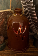 SE-218C Redware Luminary - Brown