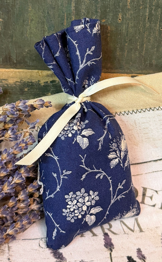 PB-673C Lavender filled Fabric Sachet - Navy