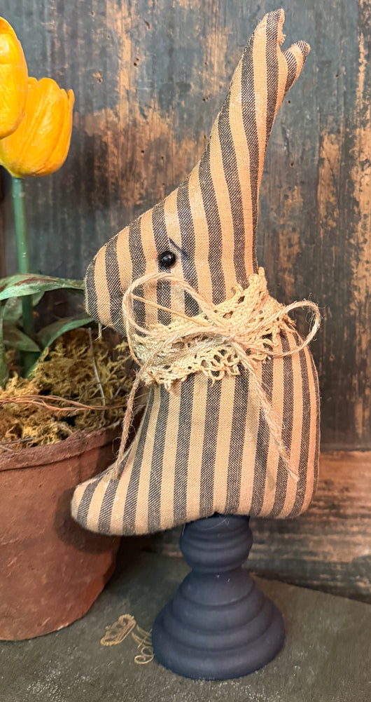 TBH-45A Fabric Bunny on Base - Stripped