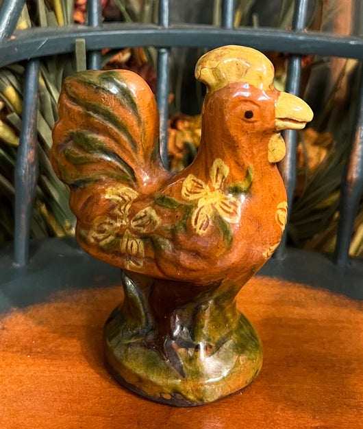 GMS-F69 Shooner Redware Rooster Figurine