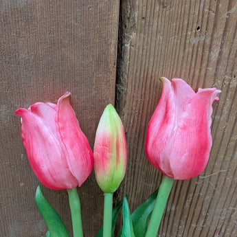 AT-3P Real Touch Tulip Bunch - Pink