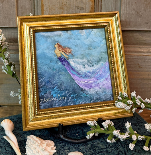 MKM-304 'Lilac Mermaid' ORIGINAL Painting by MK Moulton