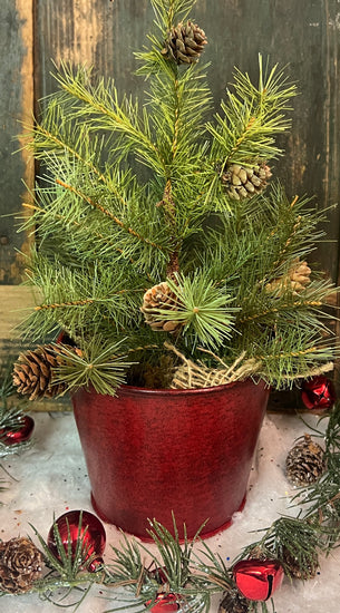 NET-45 Small Red Tin Bucket