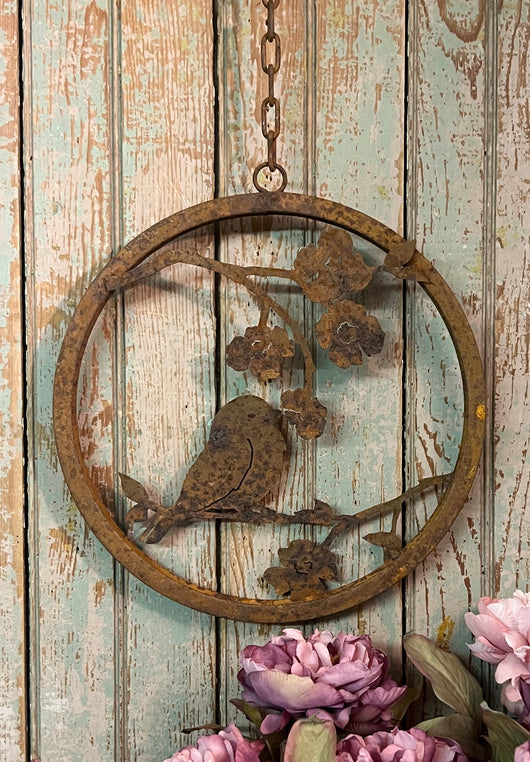 EG-211 Rusty Chickadee on Dogwood Wreath