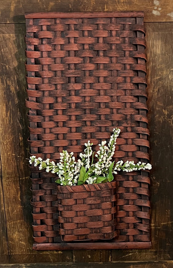 BG-B687 Red Flat Wall Basket