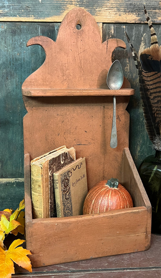 NV-1016 Aged Pumpkin Wooden Wall & Spoon Rack