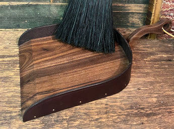 SBC-DP Walnut Wood & Leather Dustpan