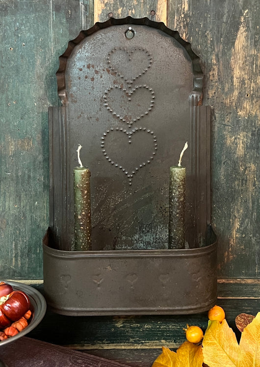 NV-1029 Double Tin Wall Candle Sconce