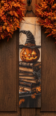 JM-06 Jack-O Lantern Books Porch Sign