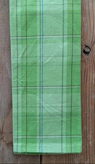 ATKT-17 Dish Towel - Lime Plaid