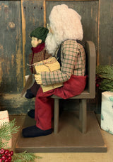 OTC-S19 Santa in Chair with Young Boy