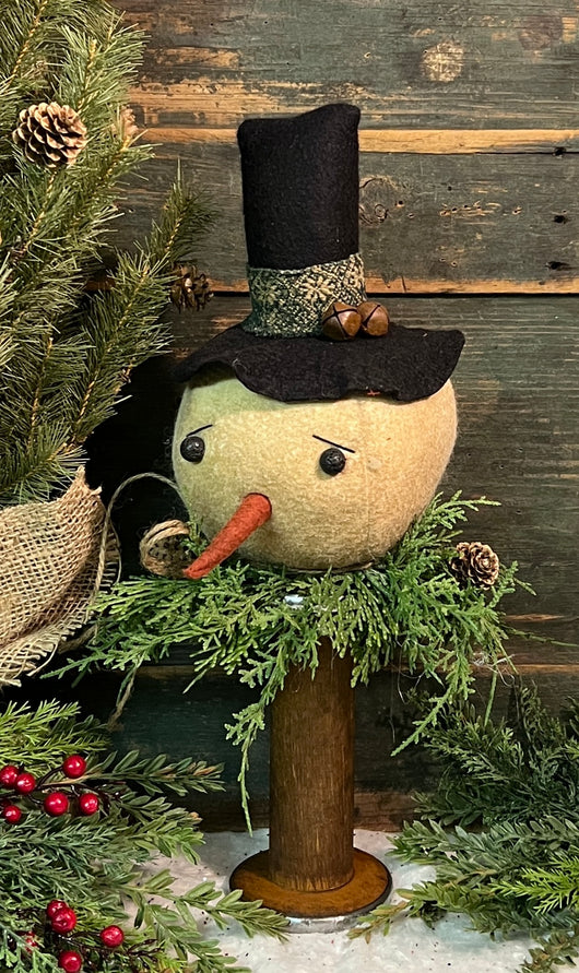 TBH-39G Fabric Snowman Head on Bobbin