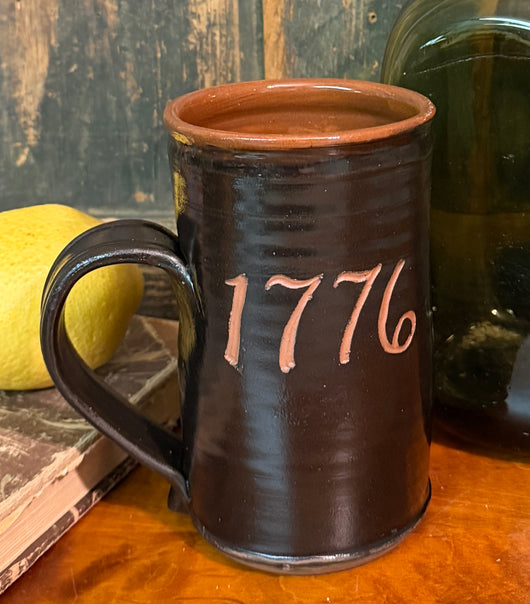 EJS-176 Pottery 1776 Black Mug