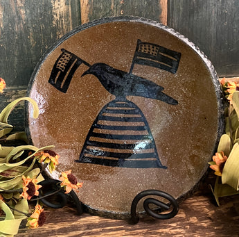 CC-2469 Pottery Beeskep & Crow Plate