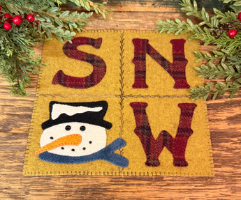 PB-732 Wool Mat with Appliqued 