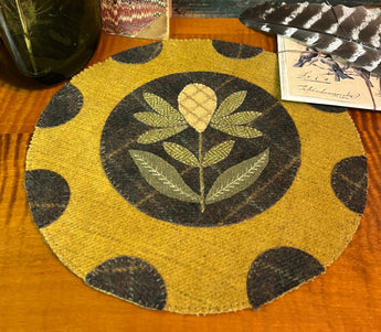 PB-300 Pineapple Wool Round Mat