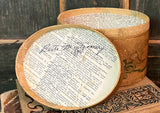 NV-1053 Vintage Paper Mache Oval Box