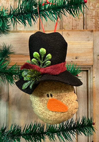 AFE-09A Felt Snowman Head Ornament