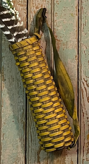 BG-B627 Mustard Rag Handled Basket